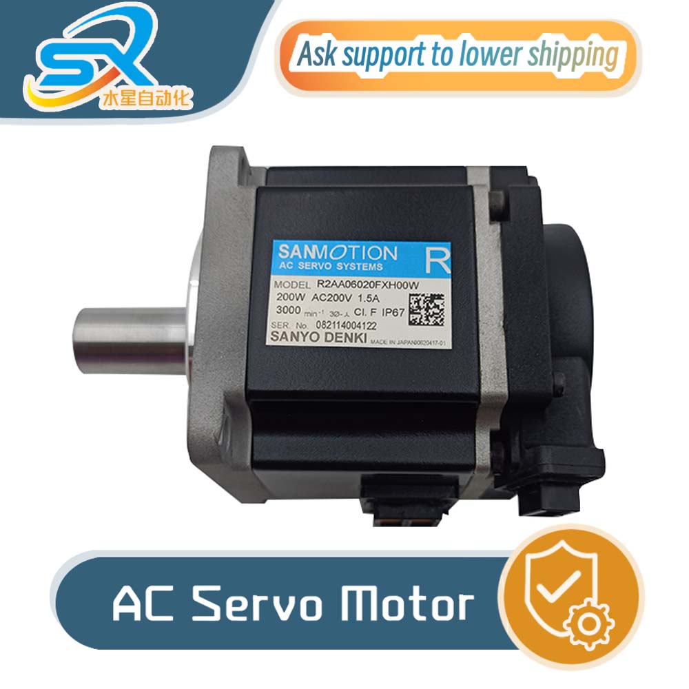 Servo Motor - Servomotor Sanyo R2AA06020FXH00W 200W para Robótica