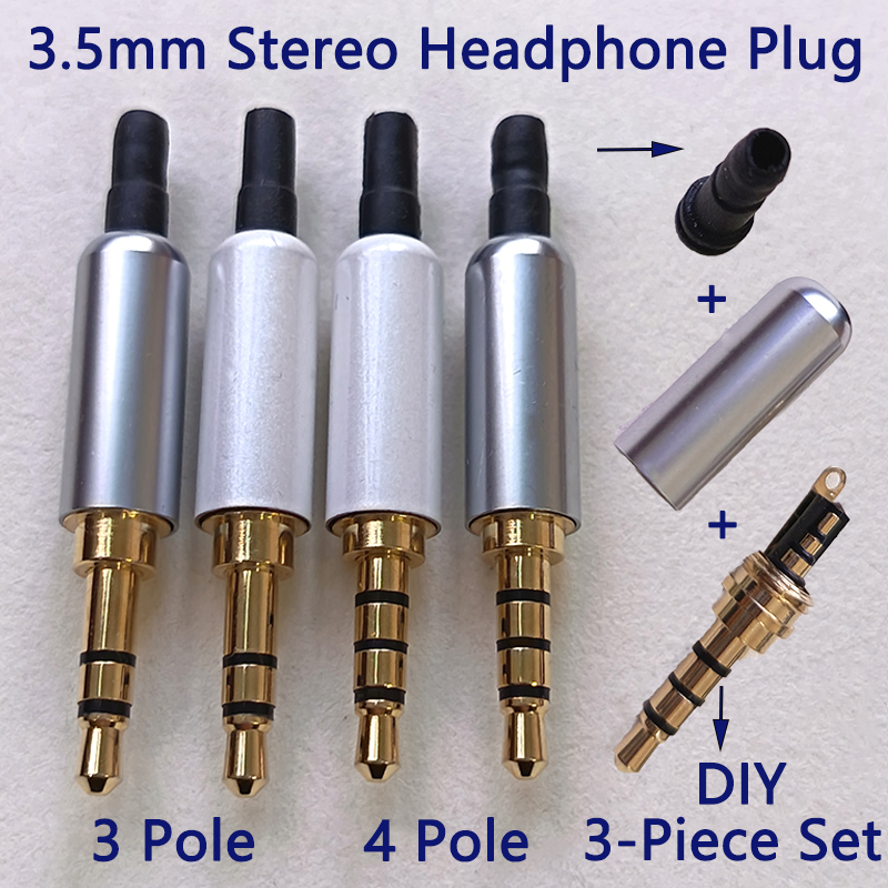 Coupling 8Mm - 1/3/5 Conjuntos de Conectores de Audio