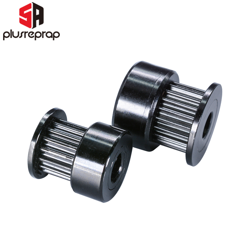 Gt2 Pulley - GT2-polea de sincronización negra de 2/5