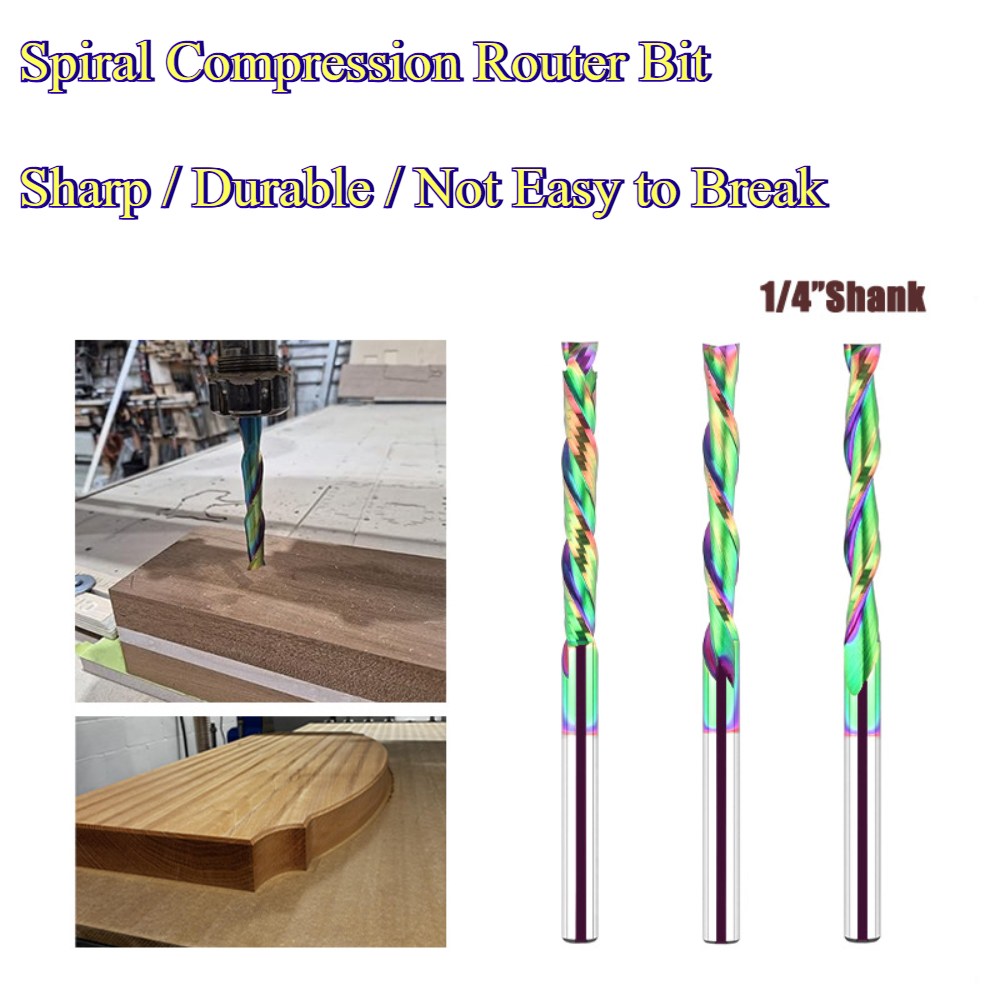 End Mill - Fresa de compresión en espiral con