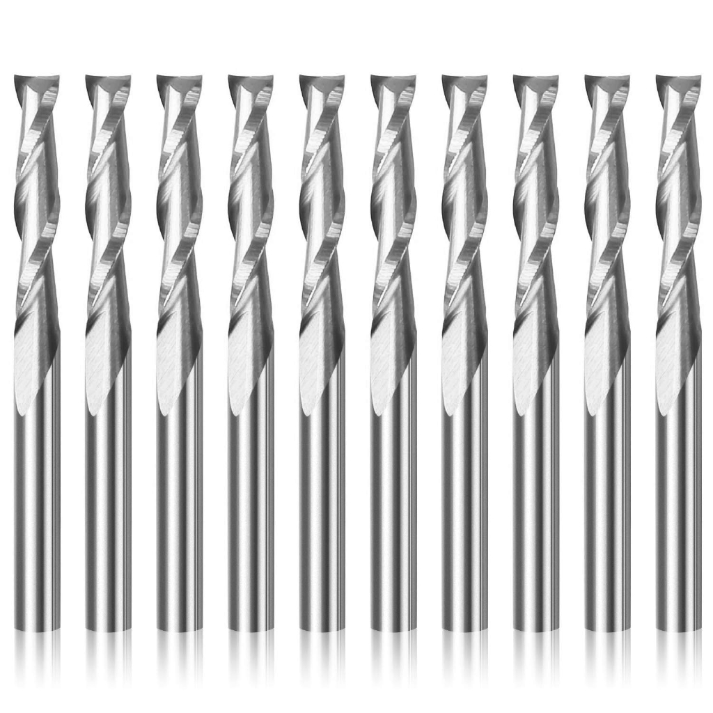10 piezas Fresa espiral de 2 f - End Mill Set reseña y precio